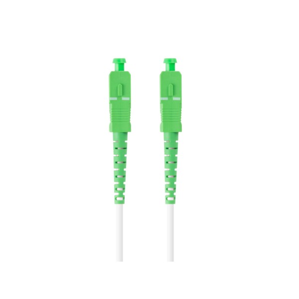 Latiguillo fibra optica sc - apc lanberg 30m mono simplex g657b3 lszh blanco