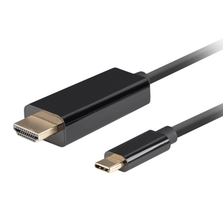 Cable usb tipo c a hdmi 4k lanberg 1m - macho - macho - negro