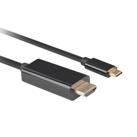 Cable usb tipo c a hdmi 4k lanberg 1m - macho - macho - negro