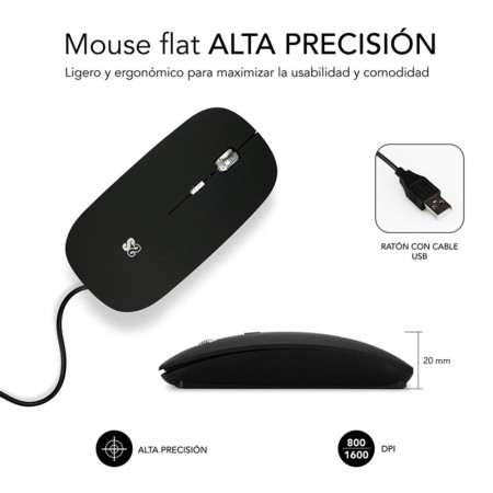 Maletin + raton subblim para portatil 15.6 pulgadas negro