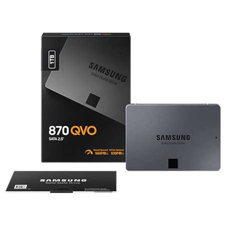 Disco duro interno solido ssd samsung mz - 77q1t0bw - 870 qvo -  1tb -  2.5 pulgadas -  sata3