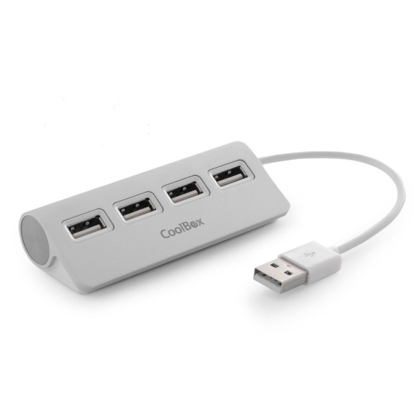 Hub coolbox 4 puertos usb 2.0 aluminio