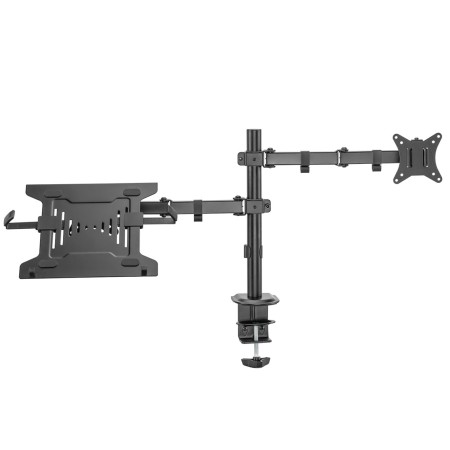 Soporte de escritorio ewent ew1519 para monitor hasta 34 pulgadas y portatil hasta 15.6 pulgadas carga maxima 9kg
