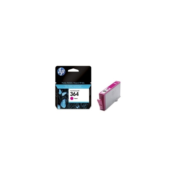 Cartucho tinta hp 364 cb319ee magenta 3ml b8550 -  d5460 -  c6380 -  c5380