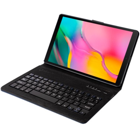 Funda silver ht para tablet samsung tab a 2019 10.1 pulgadas (t510 - t515) con teclado bluetooth azul