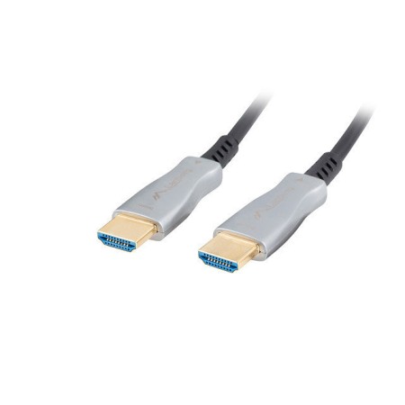 Cable hdmi lanberg m - m v2.0 optico aoc 80m negro