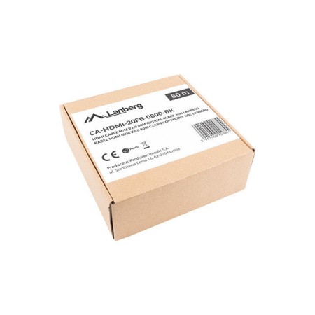 Cable hdmi lanberg m - m v2.0 optico aoc 80m negro