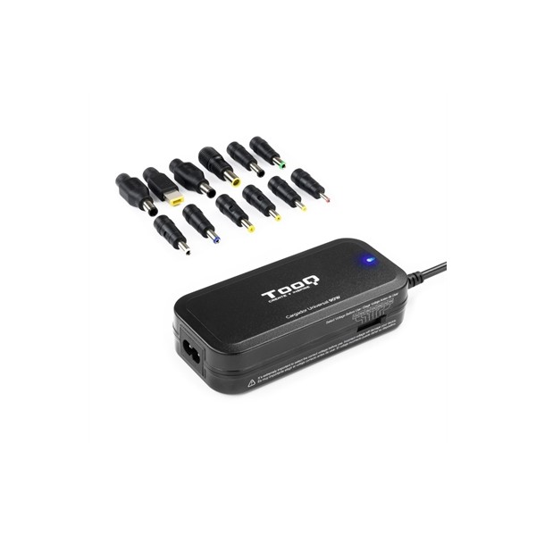 Cargador portatil universal tooq tqlc - 90bs02m 90w 1 x usb 12c negro