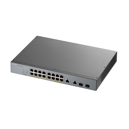 Switch 16 puertos zyxel gs1350 - 18hp - eu0101f 100 - 1000mbps