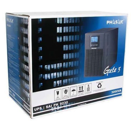Sai ups phasak 3000va ph 9230 - online - lcd - snmp - doble conversión