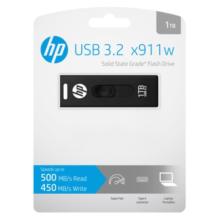 Memoria usb 3.2 hp x911w 1tb negro