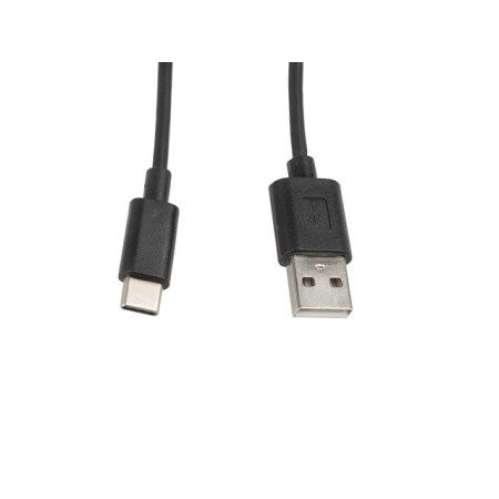 Cable usb lanberg 2.0 macho -  usb tipo c macho 1m negro