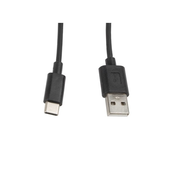 Cable usb lanberg 2.0 macho -  usb tipo c macho 1m negro