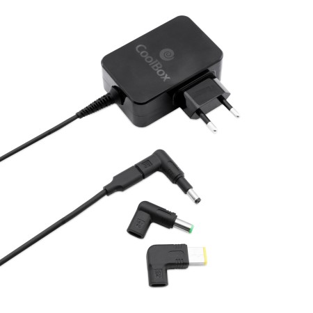 Cargador de corriente universal para portatiles coolbox 65w usb tipo c