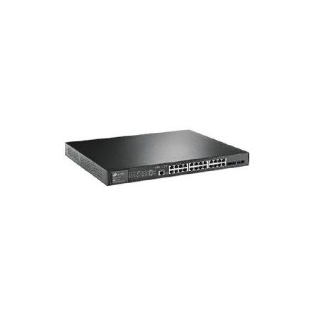 Switch 28 puertos 10 - 100 - 1000 (24p poe + 4sfp) l2 tp - link