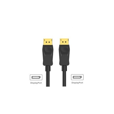 Cable ewent displayport 1.2 - 4k - 60hz - a - a awg28 - 2m