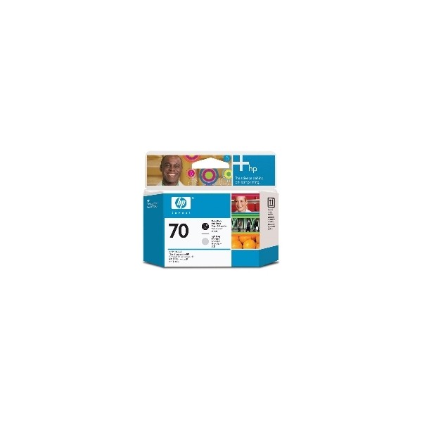 Cabezal impresion hp 70 c9407a gris claro -  negro z2100 -  z3100 -  z3200