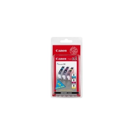Multipack canon cli - 8 pixma 8ml 4200 -  5200 -  6600 -  mp500 -  800 blister