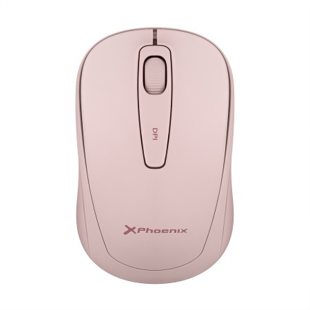 Phoenix m250 ratón inalámbrico 2.4 ghz receptor usb hasta 1600 dpi compatible con pc mac portátil color rosa