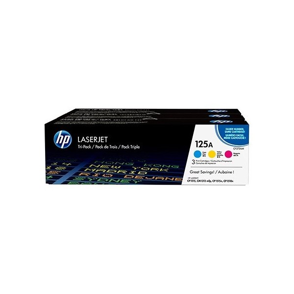 Multipack toner hp original laserjet 125 cf373am cmy