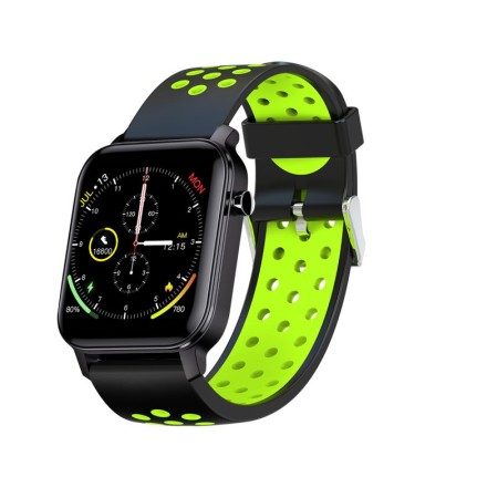 Reloj smartwatch leotec multisport bit 2 plus ip68 negro y verde 1.4 pulgadas
