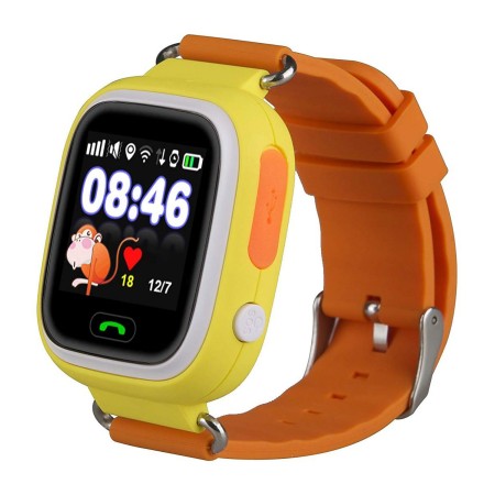Reloj smartwatch leotec kids way gps antiperdida naranja 1.22 pulgadas