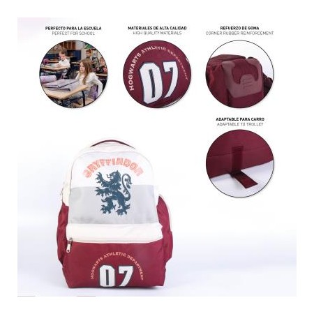 Mochila escolar grande cerdá harry potter gryffindor 44 cm