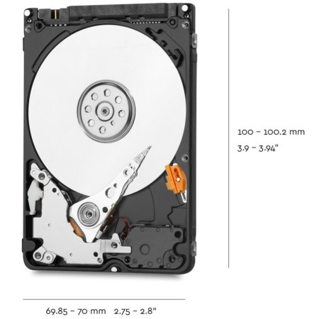 Disco duro interno hdd wd western digital blue wd20spzx 2tb 2000gb 2.5 pulgadas sata 3 5400rpm 128mb