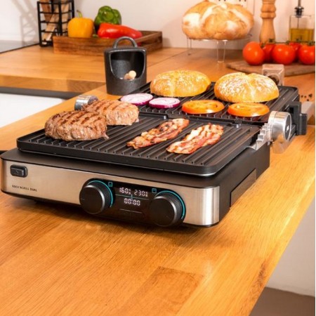 Parrilla cecotec rock grill dual 2000w