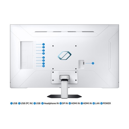 Monitor led 43 pulgadas samsung odyssey neo g7 ls43cg700nuxen smart tv - va - 4k uhd - dp - hdmi - usb - 144hz - 1ms