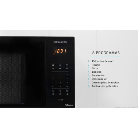 Microondas cecotec 23l proclean 6010 800w