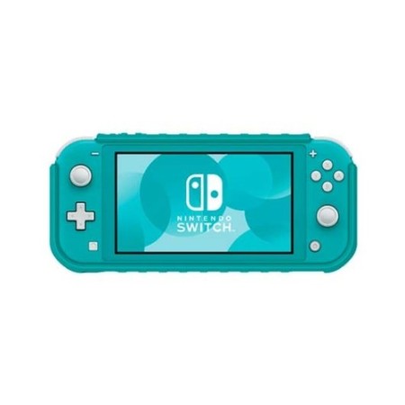 Carcasa hori nintendo switch hibrida turquesa tpu -  duraflexi -  resistente y flexible