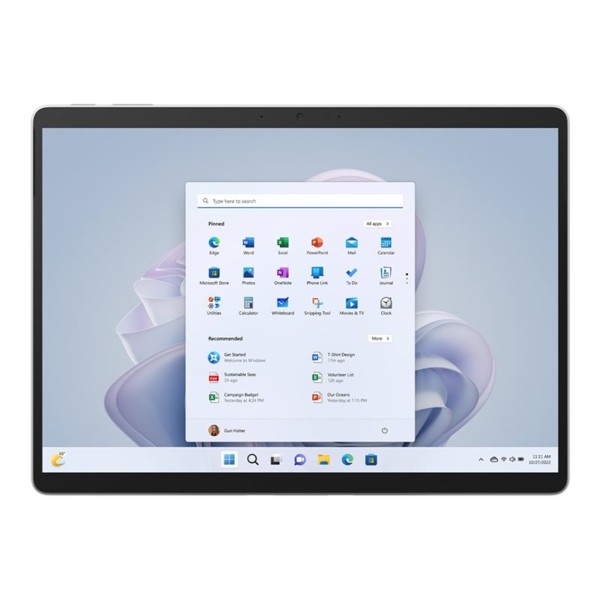 Portatil tablet microsoft surface pro 9 rz1 - 00005 platino sq3 -  16gb -  ssd 512gb -  13 pulgadas -  w11p -  5g