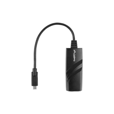 Adaptador lanberg usb tipo c 3.1 macho -  ethernet rj45 hembra -  0.15m