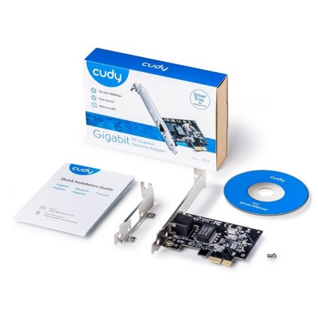 Tarjeta de red pci express cudy pe10