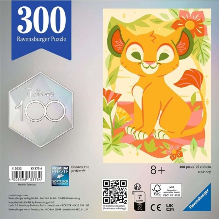 Puzzle ravensburger el rey leon 8+ 300 piezas