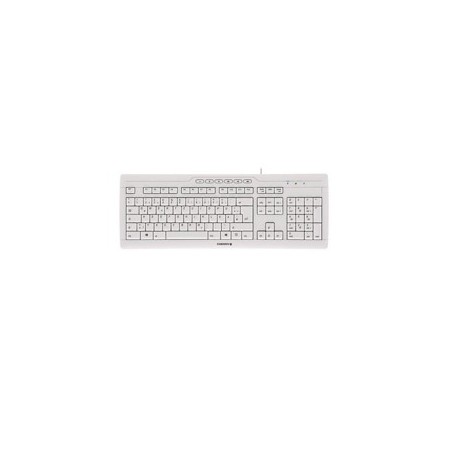 Teclado cherry stream 3.0 usb ultraplano blanco