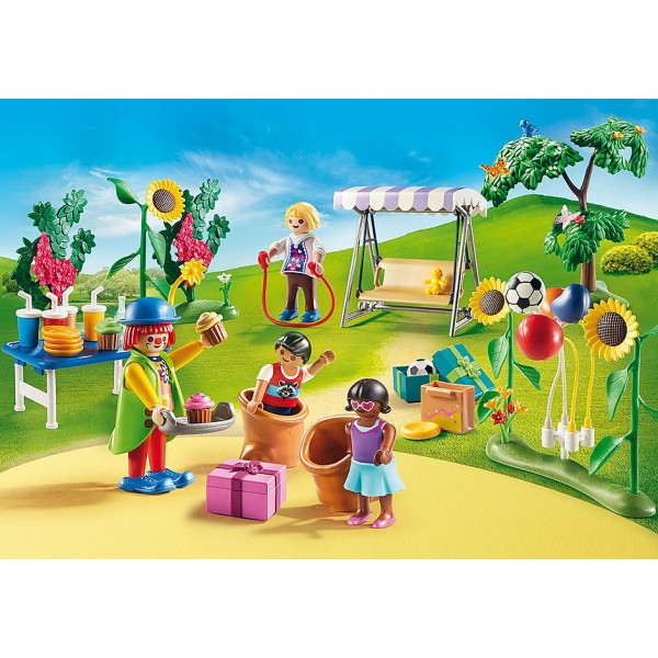 Playmobil casa de muñecas fiesta de cumpleaños infantil