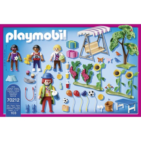 Playmobil casa de muñecas fiesta de cumpleaños infantil
