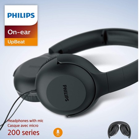 Auriculares philips tauh201bk - 00 negro - microfono