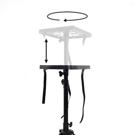 Mesa - soporte para video proyector - ordenador portatil  phoenix tipo tripode - adjustable en altura - plegable - portatil peso