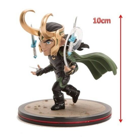 Figura quantum mechanix marvel thor ragnarok loki diorama