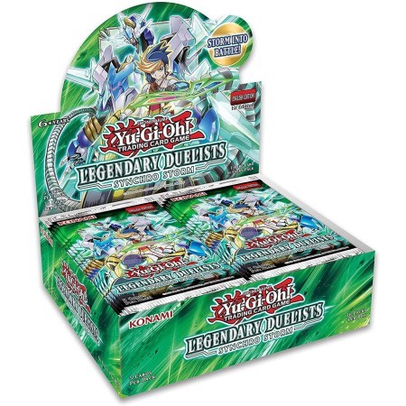 Caja de sobres de cartas yu - gi - oh synchro storm 24 sobres inglés