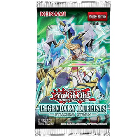 Caja de sobres de cartas yu - gi - oh synchro storm 24 sobres inglés