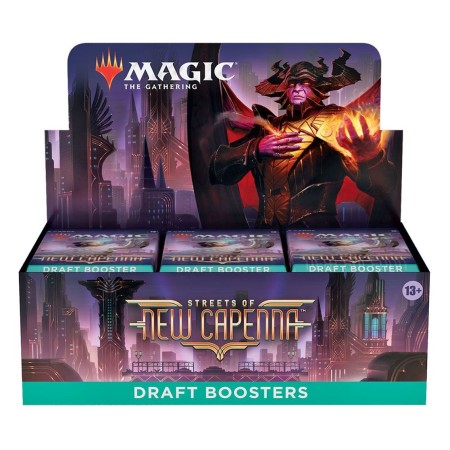 Juego de cartas wizards of the coast magic the gathering streets of new capenna caja de sobres draft (36) inglés