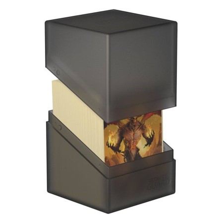 Caja de cartas ultimate guard boulder deck case 100+ tamaño estándar onyx
