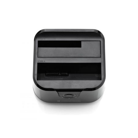 Base dock discos sata conceptronic 2 bahias 2.5 pulgadas -  3.5 pulgadas - usb tipo c - sata - funcion clonacion