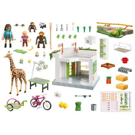 Playmobil family fun consulta veterinaria en el zoo