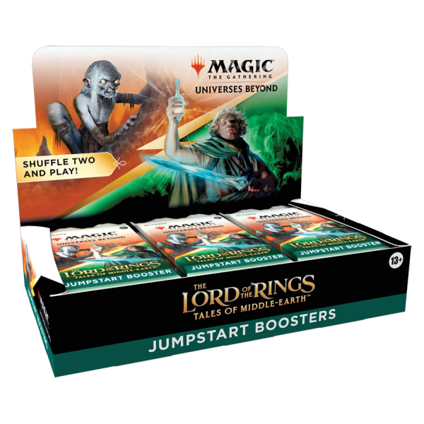 Caja de cartas magic the gathering jumpstart boosters the lord of the rings 18 unidades inglés