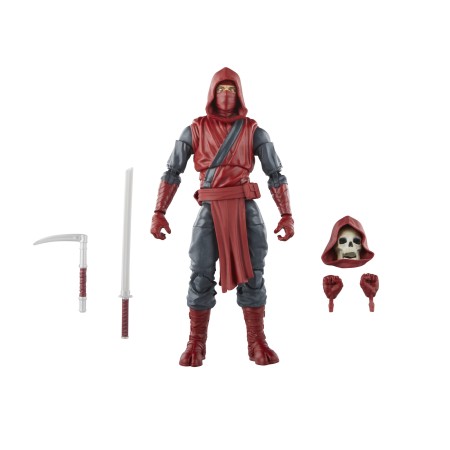 Figura hasbro marvel knights legends series build a figure mindless one the first ninja